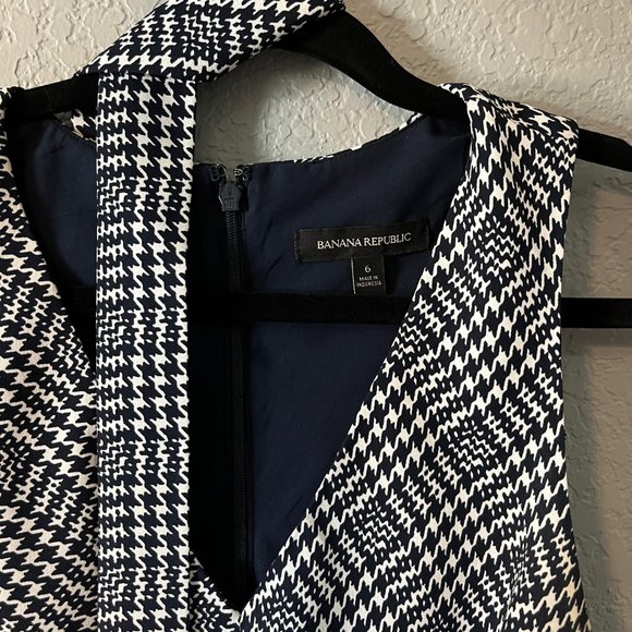 BR navy houndstooth jumpsuit - Picture 4 of 4